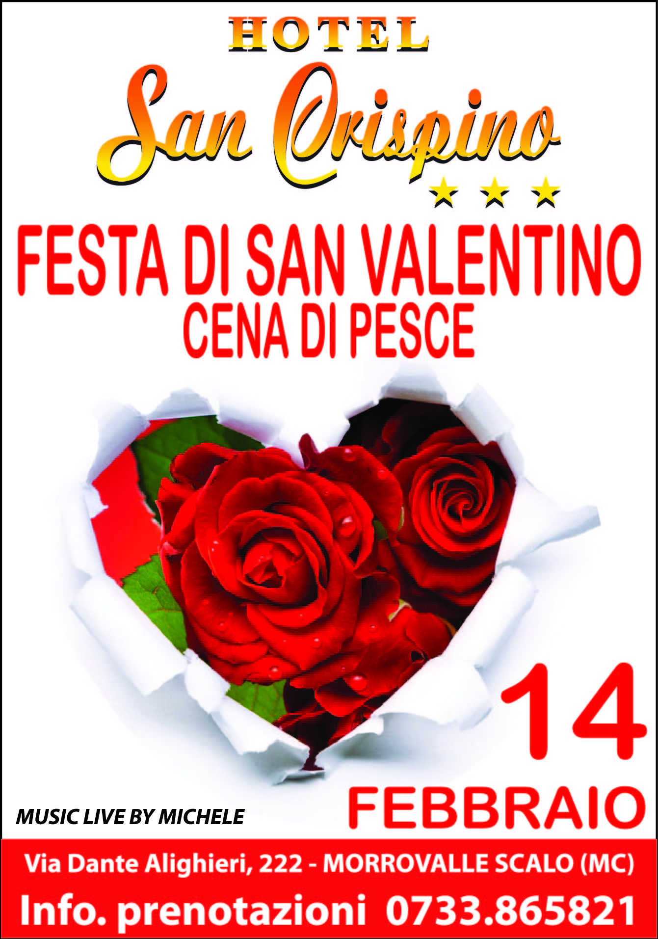 Cena di San Valentino a Morrovalle