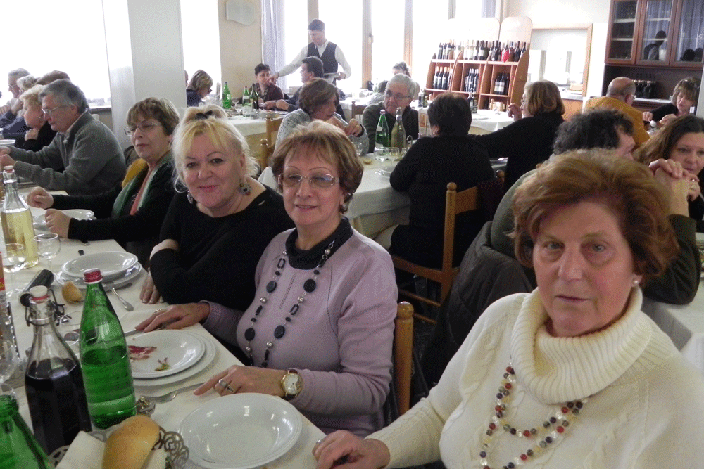 Pranzo gruppo romano